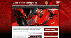 Desktop Screenshot of casboltsmotorcycles.co.nz